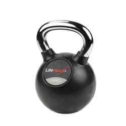 Rubber Kettlebell | Chromed handle
