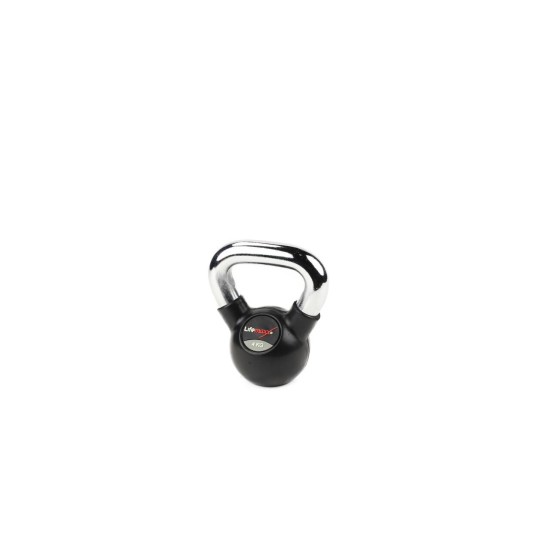 Rubber Kettlebell | Chromed handle
