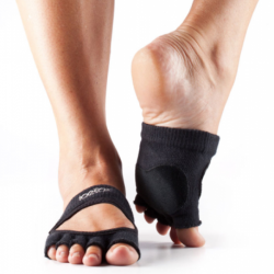 Toesox dans sokken zonder tenen Releve - Zwart S/M/L