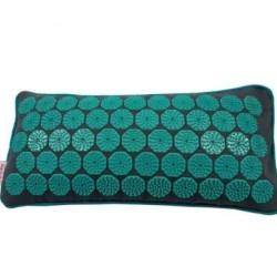 Flowee Spijkermat Kussen – Grijs-Zeegroen