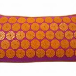 Flowee Spijkermat Kussen – Fuchsia-Oranje