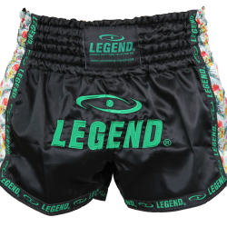Kickboks broekje dames flower power Legend Trendy  - Maat: L