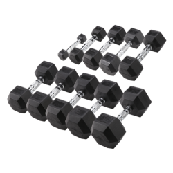 Body-Solid Hexa Rubber Dumbbell Set 1 -10 kg