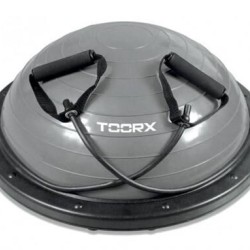 Balanstrainer PRO - Ø 58 cm - Zwart-Grijs met Resistance Tubes en pomp