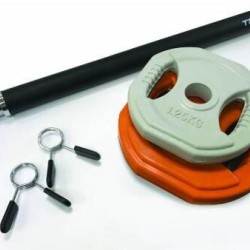 Bodypumpset - 10 kg oranje-grijs Toorx