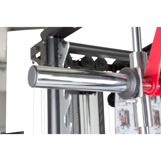 De Inspire SCS Smith Cage System biedt een complete home gym ervaring met dual pulley systeem en zware gewichtstapels. Ideaal voor thuisgebruik.