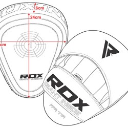 RDX Sports - Focus Pads Rex Curve T1 - Wit