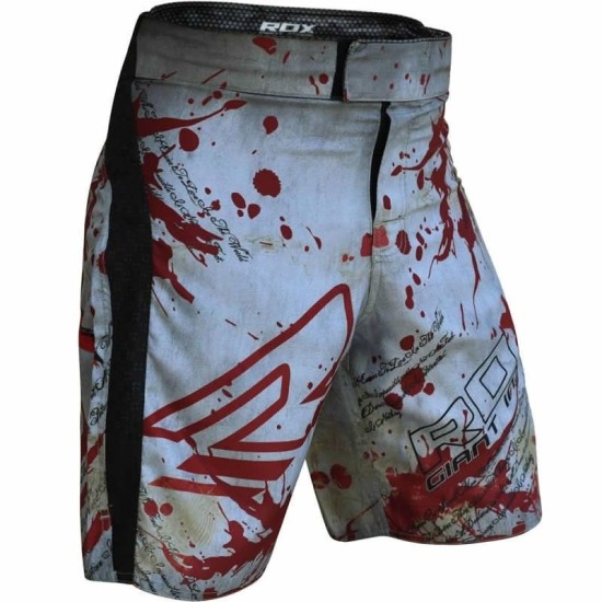 Ervaar ongeëvenaarde prestaties met de RDX Blood MMA shorts, ontworpen voor comfort en stevigheid met antislip tailleband en T3 stiksels.