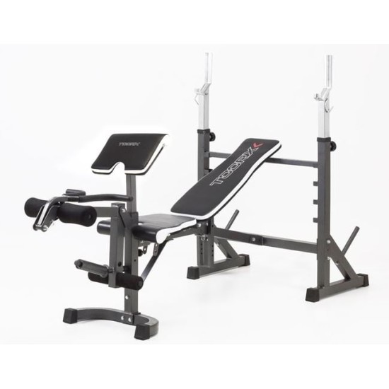 De WBX-90 is een professionele gewicht bank met leg extension en arm curl platform. Perfect voor beperkte ruimte en biedt diverse instelmogelijkheden.