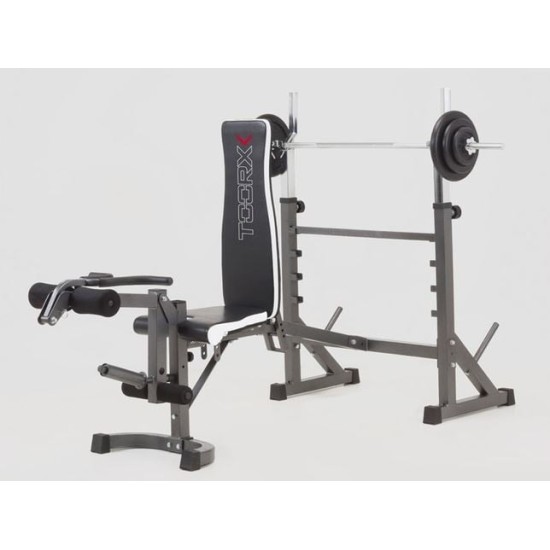 De WBX-90 is een professionele gewicht bank met leg extension en arm curl platform. Perfect voor beperkte ruimte en biedt diverse instelmogelijkheden.