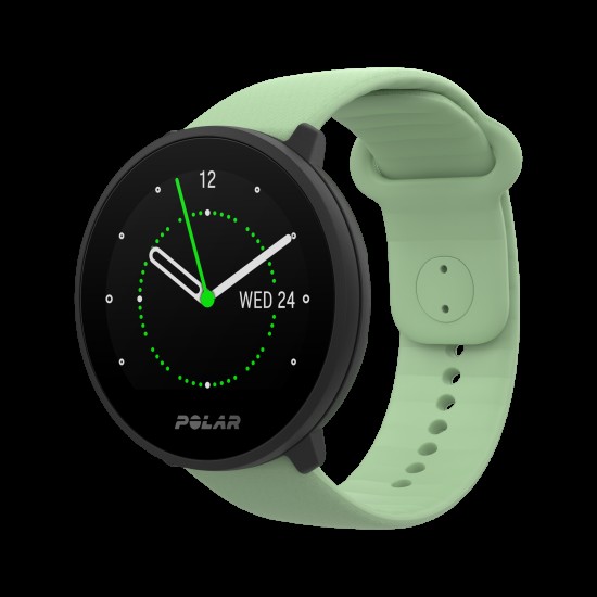 Verwisselbare polsband voor Polar fitnesshorloges Unite en Ignite in maat S-L. Breedte 20mm, verkrijgbaar in 2 kleuren.