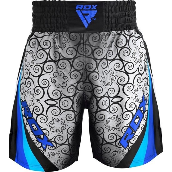 RDX BSS Satin boksbroekjes van 100% performance polyester. Ideaal voor MMA, Muay Thai en Kickboxing. Beschikbaar in blauw en rood.