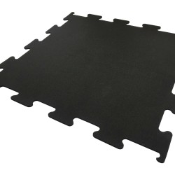 Fitnessvloer Interlock 8 mm - Zwart