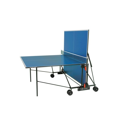 Garlando Progress Indoor Blauw is een opvouwbare tafeltennistafel met officiële maat, ideaal voor solo- en familie spelen.