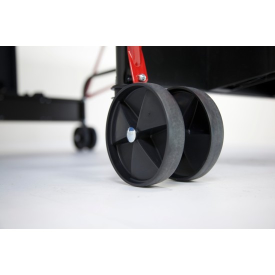 Opvouwbare Garlando Challenge Indoor tafeltennistafel in blauw, ideaal voor familie en zakelijke klanten, met innovatieve SMS functie.