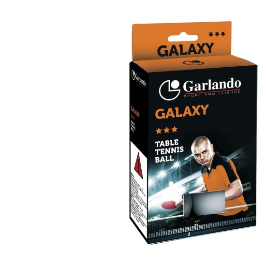 Garlando Galaxy bevat 6 tafeltennisballen met 3 star ITTF rating, perfect voor intensief gebruik. Verbeter je spel met deze hoogwaardige balletjes.