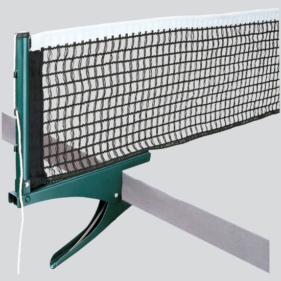 Garlando universeel pingpong net met clip-on en stevige stalen klemmen. Geschikt voor alle tafeltennistafels, zowel binnen als buiten.