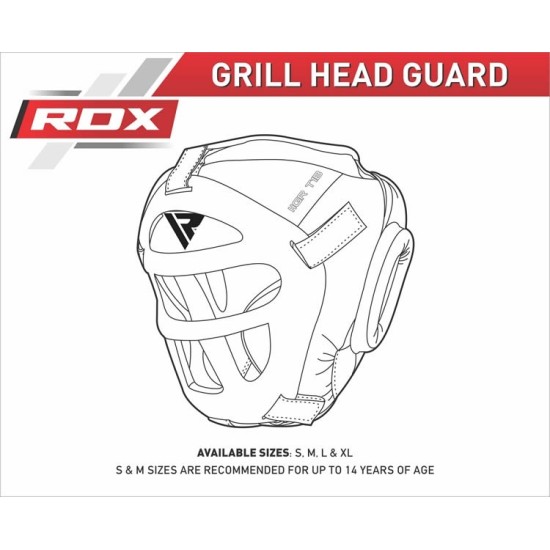 RDX Sports T1 Hoofdbeschermer biedt maximale schokabsorptie en een afneembare gezichtgrill voor optimale bescherming. Ideaal voor sparren.