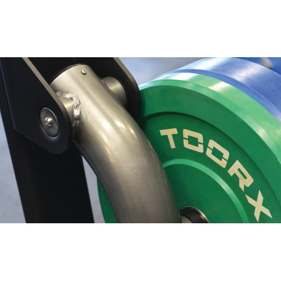 Ergonomische Toorx Professional FWX-5000 Leg Curl, geschikt voor intensief gebruik, 250 kg belastbaar, zware stalen constructie.