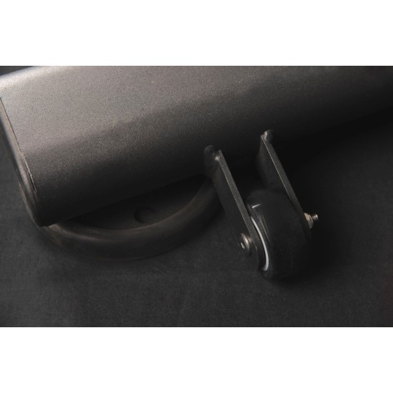 Compacte full commercial sissy squat van Toorx Professional met verstelbare kussens en maximaal belastbaar gewicht van 250 kg.