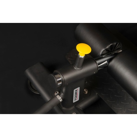 Compacte full commercial sissy squat van Toorx Professional met verstelbare kussens en maximaal belastbaar gewicht van 250 kg.