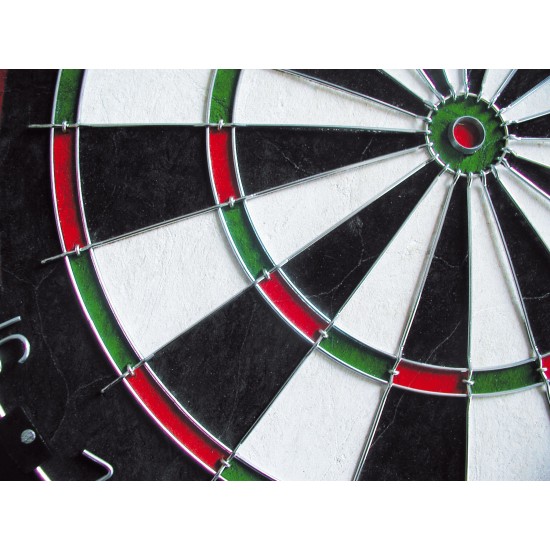 Hoogwaardig Equinox Aries dartbordset van Garlando. Inclusief 6 dartpijlen, zelfherstellende sisal en roestvrij bedrading voor optimale speelervaring.