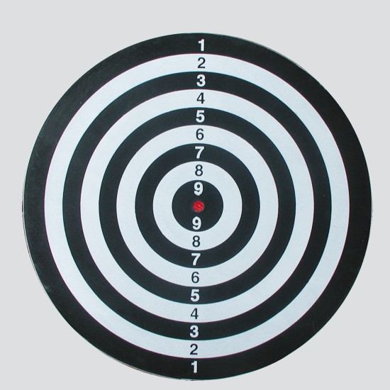 Stevig dartkabinet van Garlando, inclusief 6 pijltjes en papier dartbord. Ideaal voor kinderen en beginners. Veilig en met ophang haakje.