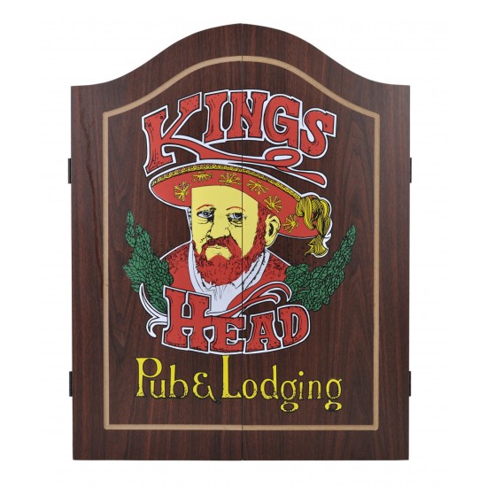 Stevig dartkabinet van Garlando, inclusief 6 pijltjes en papier dartbord. Ideaal voor kinderen en beginners. Veilig en met ophang haakje.