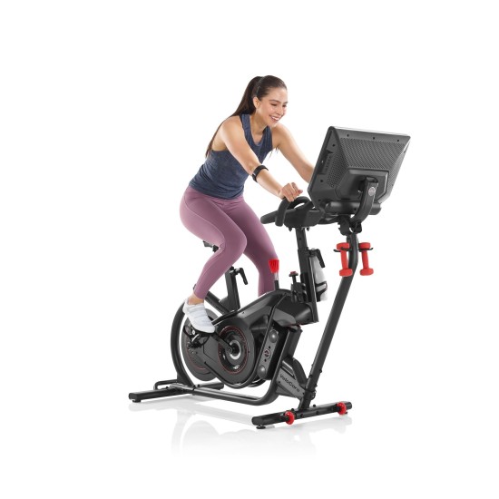 Ervaar ultiem fietsen met de Bowflex VeloCore Bike, inclusief leunmodus en een ingebouwd JRNY lidmaatschap voor persoonlijke training.