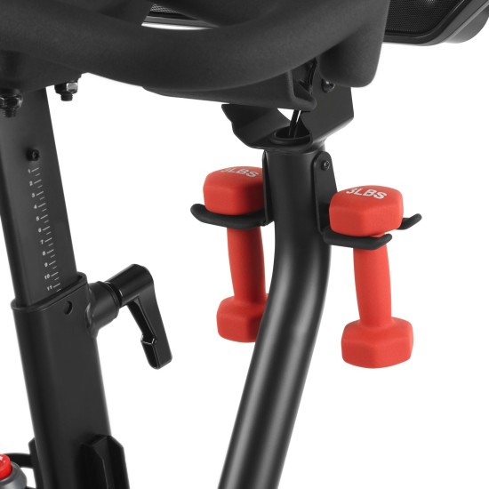 Ervaar ultiem fietsen met de Bowflex VeloCore Bike, inclusief leunmodus en een ingebouwd JRNY lidmaatschap voor persoonlijke training.