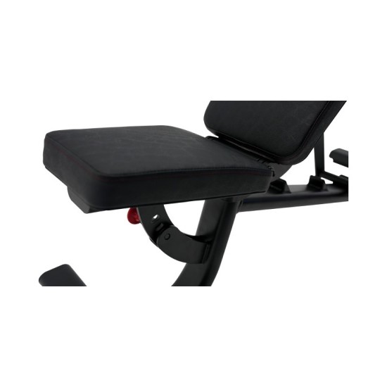 Verstelbare trainingsbank van Inspire met 7 posities en maximaal gewicht van 227 kg. Perfect voor dumbbell presses en rows.