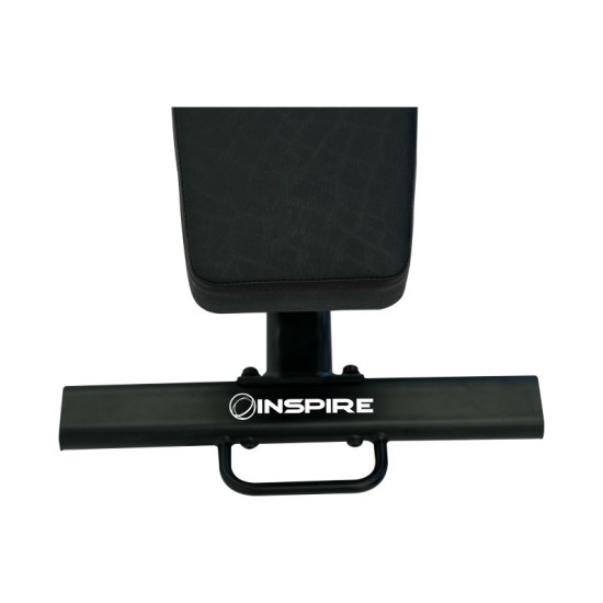 Verstelbare trainingsbank van Inspire met 7 posities en maximaal gewicht van 227 kg. Perfect voor dumbbell presses en rows.