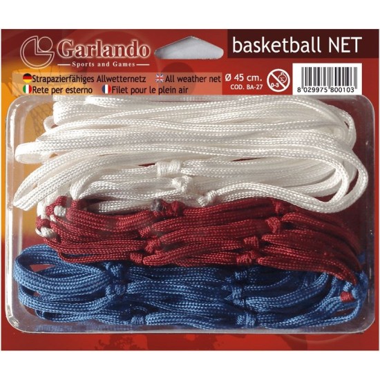 Vervang eenvoudig je basketbalnet met het universele net van Garlando, geschikt voor binnen en buiten met een diameter van 45 cm.