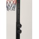 Verstelbare Garlando Saint Louis basketbalpaal met een stevig kunststof backboard en een diameter van 40 cm voor binnen en buiten gebruik.