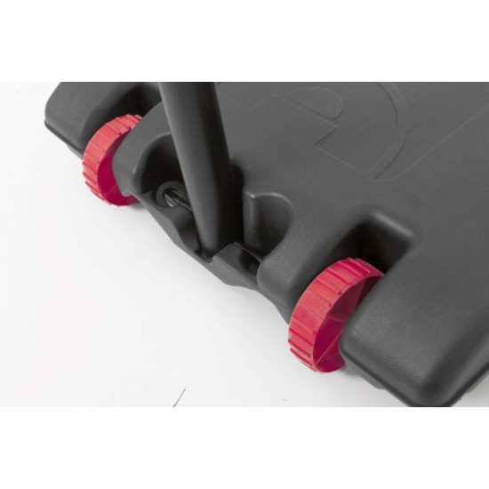 Verstelbare Garlando Saint Louis basketbalpaal met een stevig kunststof backboard en een diameter van 40 cm voor binnen en buiten gebruik.