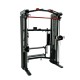 Inspire SF5: veelzijdige Functional Trainer en Smith Machine met 2 gewichtenstapels van 73 kg en uitgebreide accessoires voor volledige lichaamstraining.