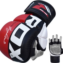 RDX Sports - T6 MMA Grappling Handschoenen Rood