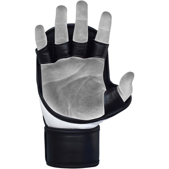 Ontdek RDX Sports MMA grappling handschoenen met Maya Hide kunstleer, GEL EFFICAX LINING en schokabsorberende Shell Shock gel voor optimale bescherming.