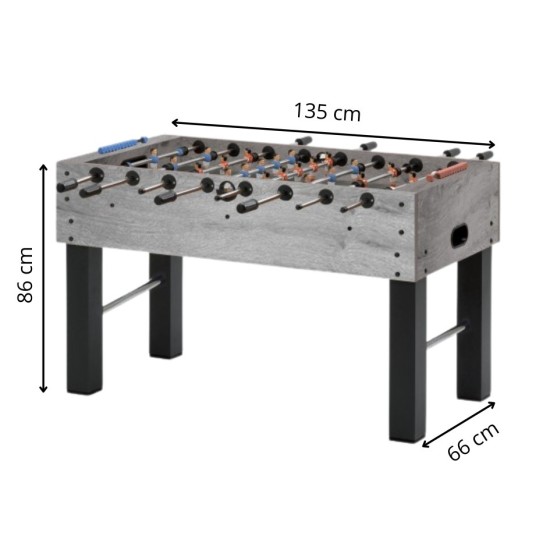 Ervaar authentiek speelplezier met de Garlando F5 voetbaltafel. Duurzaam met een realistische speelervaring en stevige constructie.