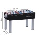 Professionele Garlando F200 Evolution tafelvoetbaltafel met gezandstraalde glasplaat en optionele telescopische stangen voor extra veiligheid. Geschikt voor alle niveaus.