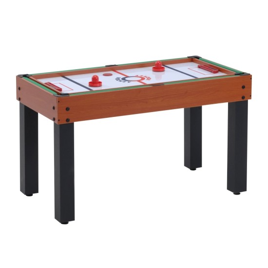 Multi-12 van Garlando: multifunctionele tafel voor 12 spellen, inclusief voetbal, pool en meer. Ideaal voor thuis en eenvoudig te veranderen.