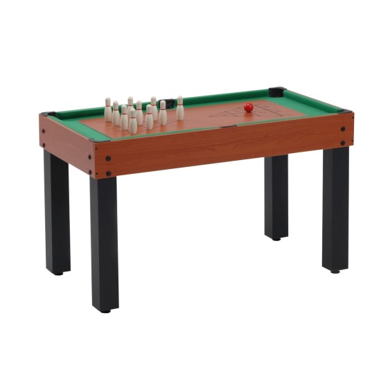 Multi-12 van Garlando: multifunctionele tafel voor 12 spellen, inclusief voetbal, pool en meer. Ideaal voor thuis en eenvoudig te veranderen.