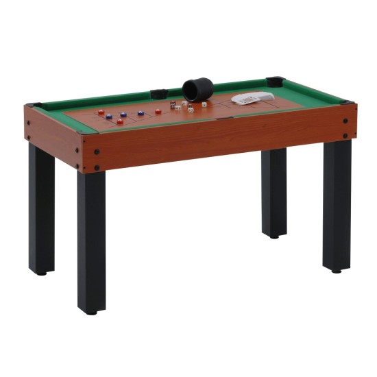 Multi-12 van Garlando: multifunctionele tafel voor 12 spellen, inclusief voetbal, pool en meer. Ideaal voor thuis en eenvoudig te veranderen.