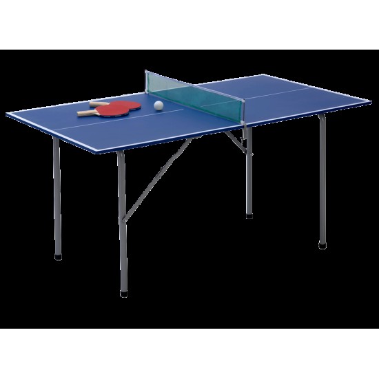 Compacte en stevige Junior tafeltennistafel van Garlando, perfect voor jonge spelers en eenvoudig op te bergen.