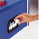 Hoogwaardige Garlando G-2000 blauwe voetbaltafel, duurzaam en robuust, perfect voor professioneel en openbaar gebruik. Gewicht: 75 kg.