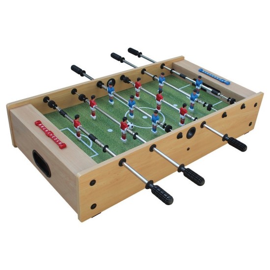 De Garlando F-Mini 2 in 1 is een compacte tafel voor kinderen, ideaal voor tafelvoetbal en airhockey, veilig en met accessoires inbegrepen.
