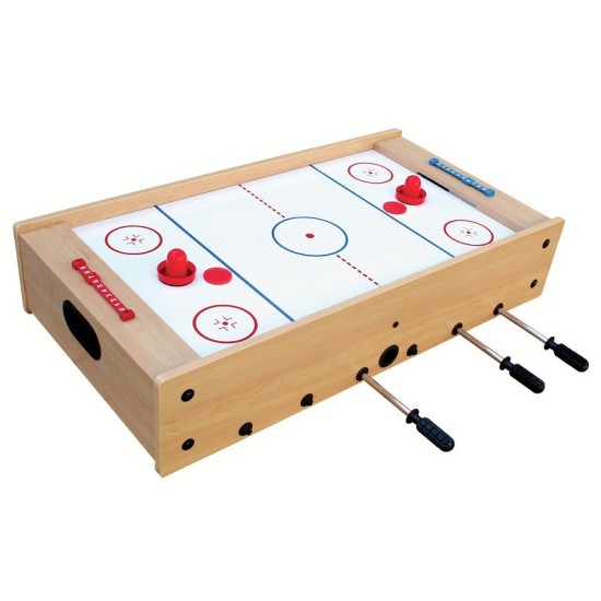 De Garlando F-Mini 2 in 1 is een compacte tafel voor kinderen, ideaal voor tafelvoetbal en airhockey, veilig en met accessoires inbegrepen.
