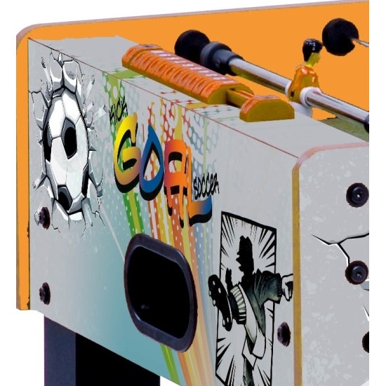 Ideale voetbaltafel voor jonge talenten tussen de 5 en 10 jaar. Hoogwaardige materialen en veiligheidseisen voor zorgen voor de perfecte speelervaring.