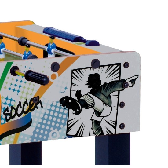 Ideale voetbaltafel voor jonge talenten tussen de 5 en 10 jaar. Hoogwaardige materialen en veiligheidseisen voor zorgen voor de perfecte speelervaring.