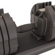 Verstelbare dumbbells van Centr met een bereik van 2.3 tot 22.5 kg en ergonomische handgrepen. Inclusief digitale coaching via Centr app.